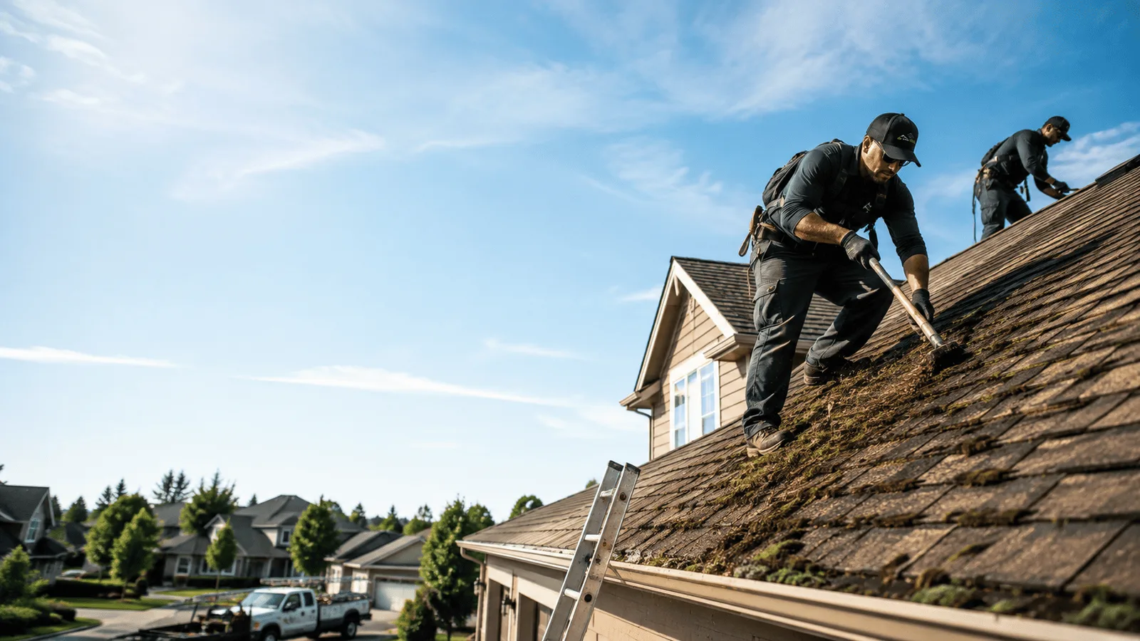 Roof Moss Removal in Fishers, NY near me